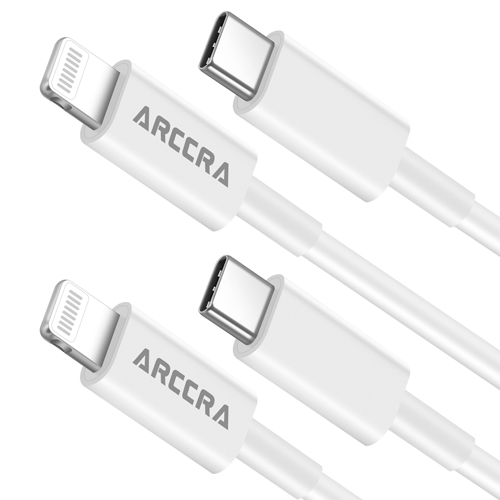ARCCRA Long iPhone Charger 10FT Extra USB C to Lightning Charging Cable 2-Pack 10 Foot Fast Charge Cord for iPhone 13/13 Mini/13 Pro Max/12/11 Pro/XS/XR/X/8 Plus, iPad Pro/Air/Mini, Airpods Pro