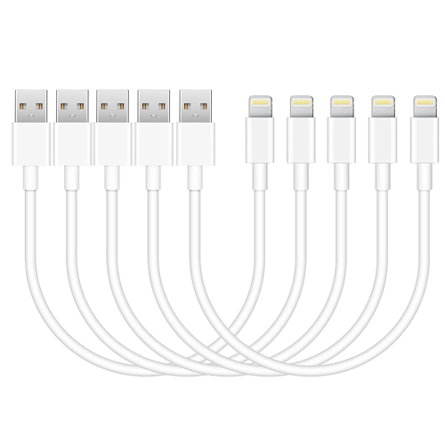 Short Lightning Cable [5-Pack 7inch], ARCCRA 20CM Short iPhone Charging Cable Fast USB Charger Cord for Apple iPhone 13 12 11 Pro Max Mini XS XR X 8 7 6S Plus SE, iPad, AirPods