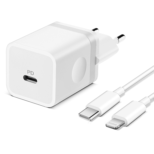 ARCCRA 20W PD Fast Charger with 2m Lightning Cable for iPhone 13/12/11/Pro/Max/mini/SE/XR/X/8