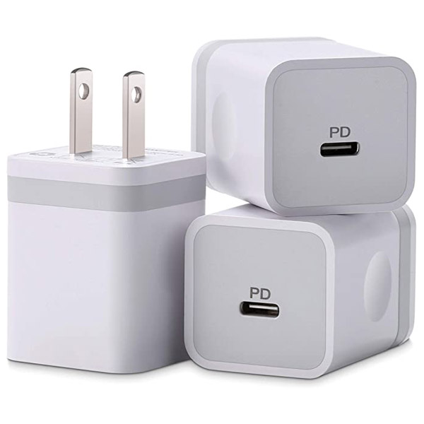 USB C Wall Charger Block 20W, ARCCRA 3-Pack USB-C PD Power Delivery Fast Type C Charging Block Brick Box Plug Adapter for iPhone 14 Pro Max 14 Plus 14 13 12 Pro Max Mini 11 XS XR X 8, iPad, AirPods