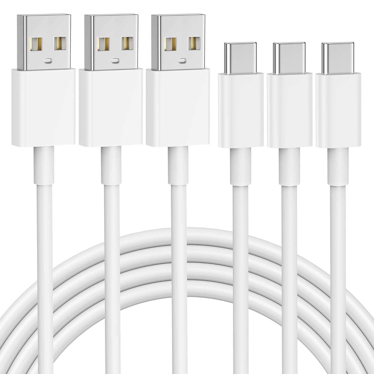 ARCCRA Car Carplay Cable for iPhone 16/15, 3Pack USB A to USB C Cable for iPhone 16/16 Plus/ 16 Pro/16 Pro Max/15/15 Pro Max, iPad 10th, iPad Pro 12.9/11, iPad Air 5/4 Car Charger Cord Charging Cable