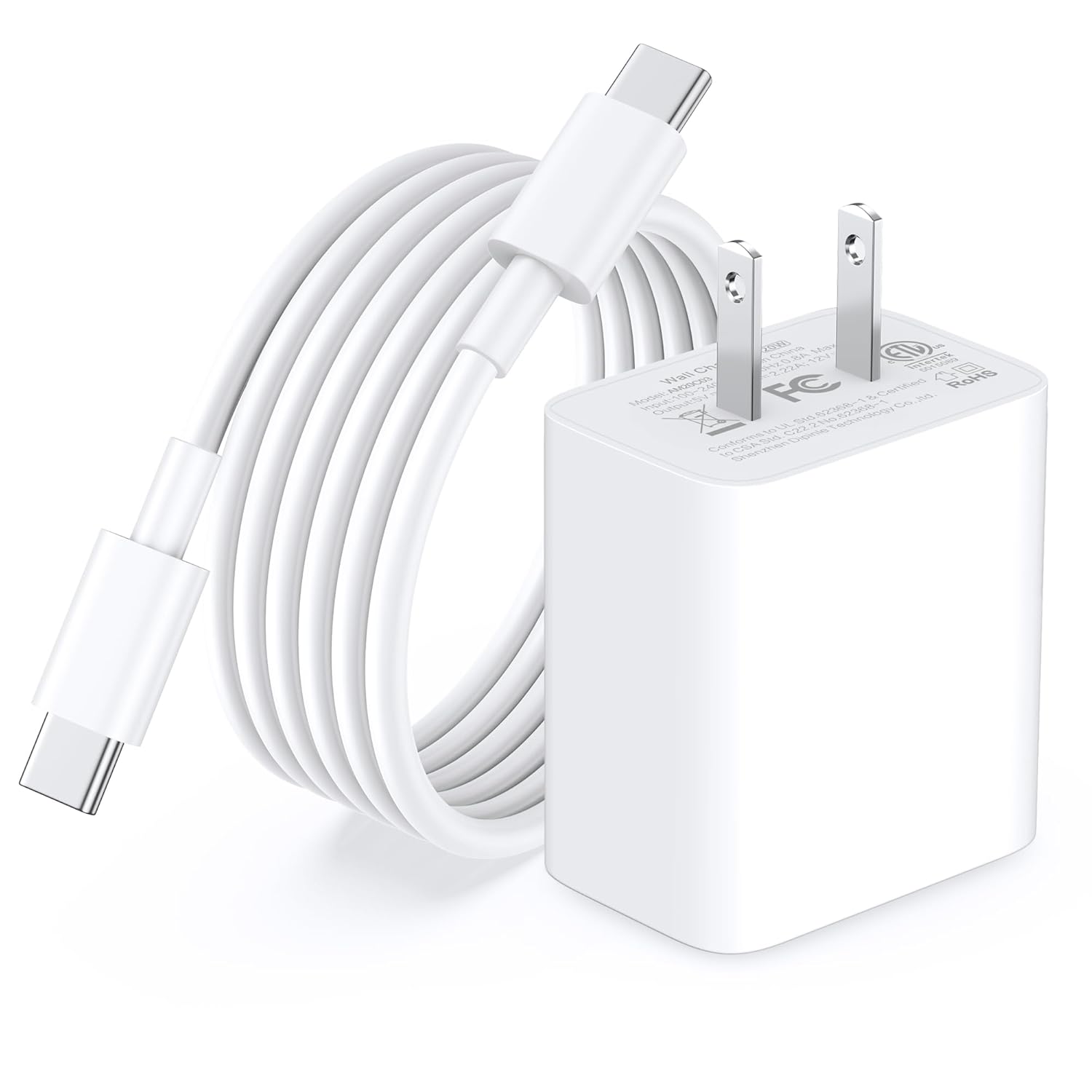 for Airpods Pro 2nd Gen Charger, 20W USB C Charger New AirPods 4 Charging Cable, USB C to USB C Cable for AirPods Max 2 (2024), AirPods Pro (2nd Gen) Wireless Earbuds, iPad Charging Cord Charger Block