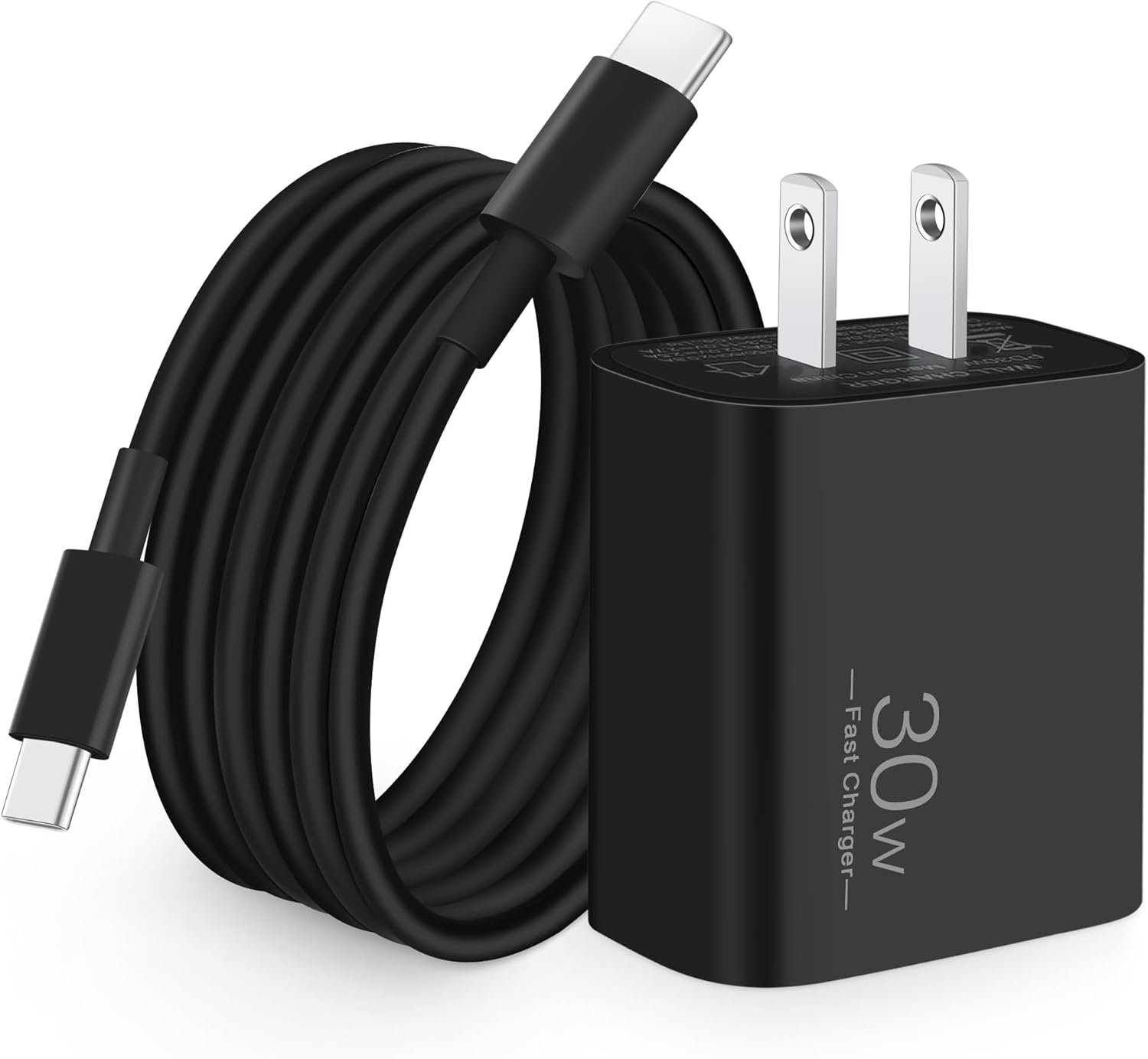 30W USB C Fast Charger for Google Pixel 9/9 Pro/9 Pro XL/8/8a/8 Pro/7 Pro/7a/7/6/5/4/3 XL, 30 Watt Type C Super Fast Wall Charger Block with 6FT USB C to C Cable